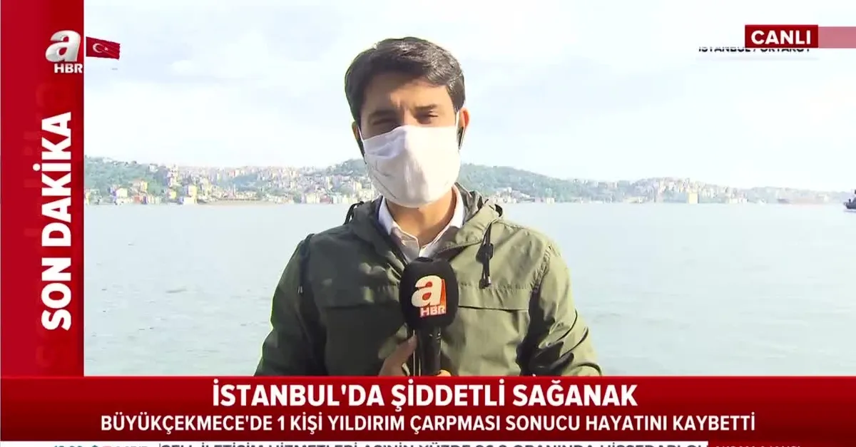 Büyükçekmece'de bir kişi yıldırım çarpması sonucu hayatını kaybetti