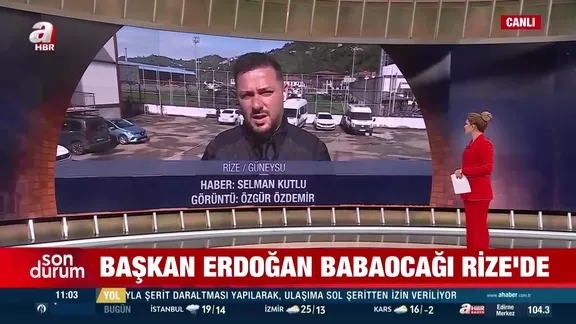 Başkan Erdoğan baba ocağında