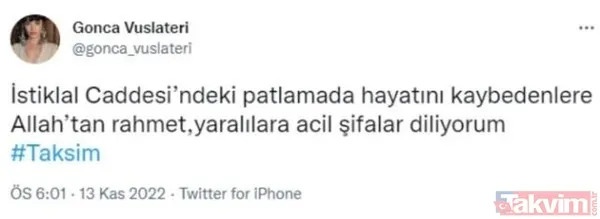 Taksim İstiklal Caddesi'ndeki patlamaya ünlü isimlerden tepki yağdı: “Çok üzgünüm” Müge Anlı, Demet Akalın, Hadise, Demet Özdemir... - 2