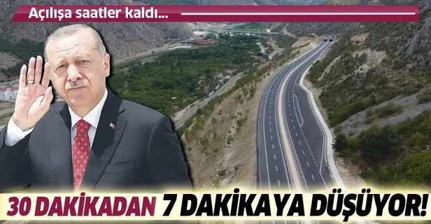 Amasya Çevre Yolu Başkan Erdoğan'ın katılımıyla açılacak! O mesafe 7 dakikaya düşüyor