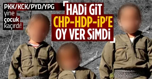 Bölücü terör örgütü PKK/KCK/PYD/YPG yine çocuk kaçırdı! Bu kez 13 yaşında...