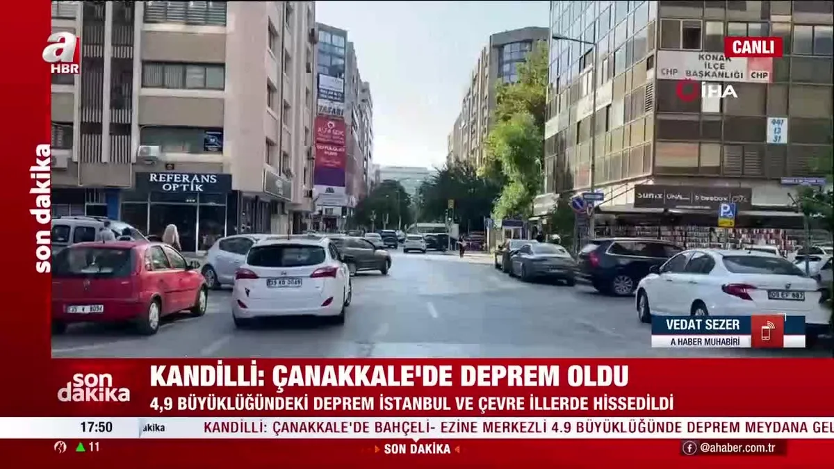Çanakkale’de 4.7’lik deprem | VİDEO