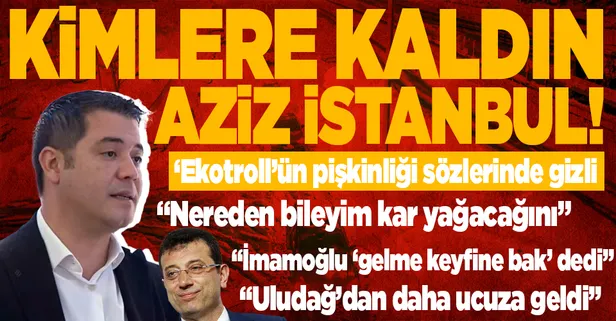 İstanbullu karla cebelleşirken yurt dışında tatil yapan Murat Ongun: Nereden bileyim kar yağacağını, İmamoğlu 'keyfine bak' dedi