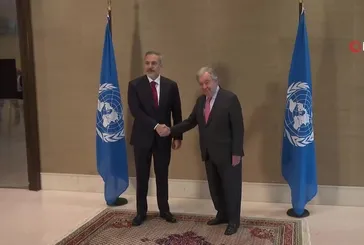 Dışişleri Bakanı Hakan Fidan BM Genel Sekreteri Guterres ile görüştü
