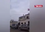 Rejim kente girip bayrak dikti!