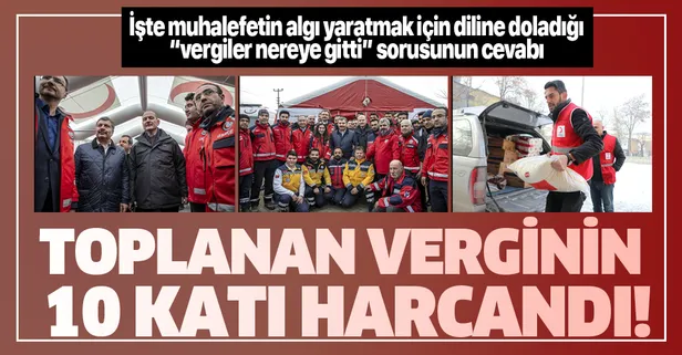 "Deprem vergileri nereye gitti?" sorusunu diline dolayan muhalefete rakamlarla yanıt: Toplanan verginin 10 katı harcandı