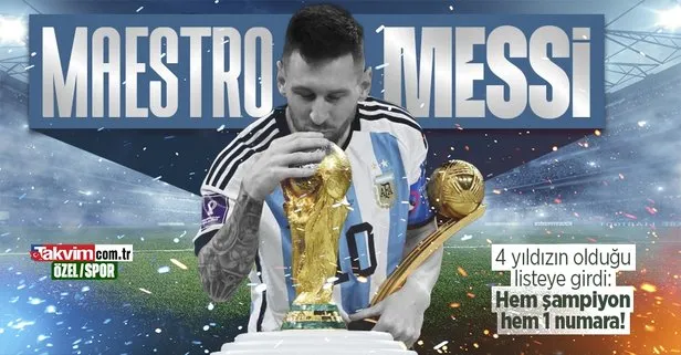 Dünya Kupası’nın en iyisi: Maestro Messi! Arjantinli yıldız kırılmadık rekor bırakmadı o listeye de girdi
