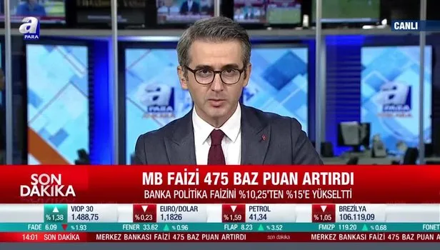 SON DAKİKA VİDEO: Faiz kararı açıklandı! Merkez Bankası politika faiz ...
