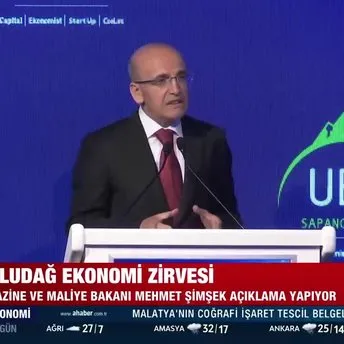 Uludağ Ekonomi Zirvesi! Hazine ve Maliye Bakanı Mehmet Şimşek’ten önemli açıklamalar
