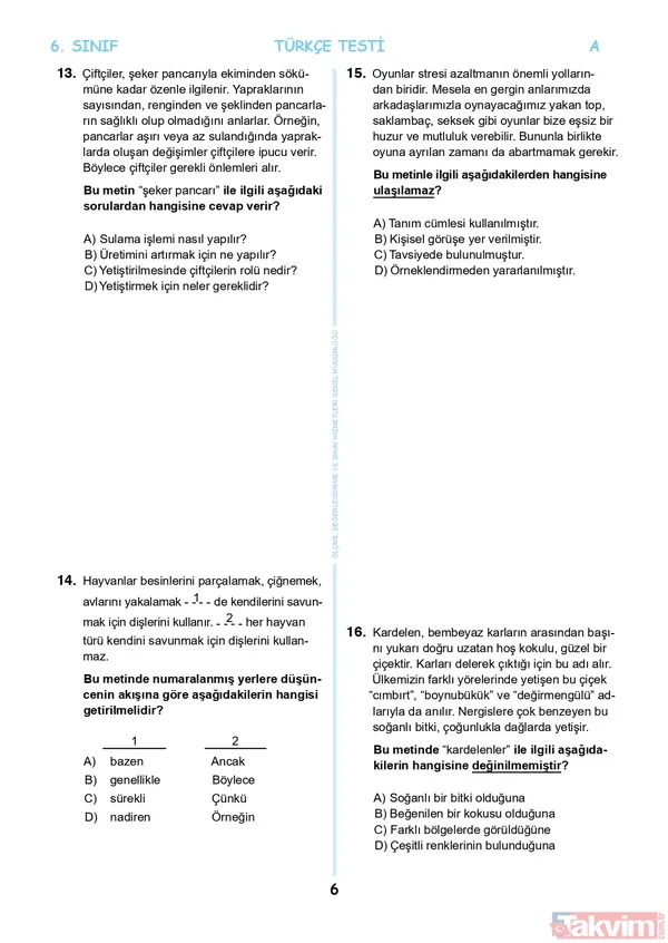 2022 İOKBS Bursluluk 5.6.7.8.9.10.11. sınıf SORU VE CEVAPLARI PDF İNDİR! meb.gov.tr: İOKBS A-B-C-D sözel- sayısal soru kitapçığı FULL! Türkçe, Matematik, Coğrafya, Tarih... - 38