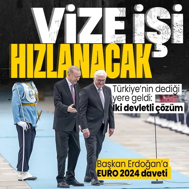 Almanya Cumhurbaşkanı Steinmeier Türkiye ziyaretini değerlendirdi: Orta Doğudaki kalıcı barış | Vize işlemleri | Başkan Erdoğana EURO 2024 daveti