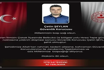 Güvenlik korucusu şehit oldu