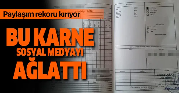 Şehit Eren Bülbül anısına hüzünlü karne! Sosyal medyada paylaşım rekoru kırdı