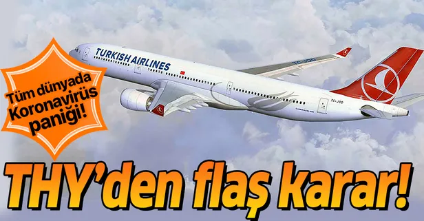 THY'den flaş Koronavirüs kararı! Kabin ekipleri Çin uçuşlarında eldiven ve maske takabilecek!