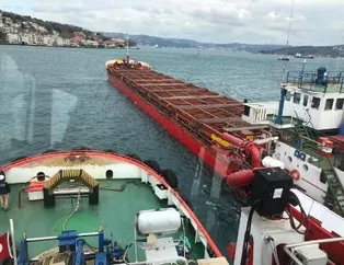 Kıyıya 1 metre kala durabildi! Panik anları kamerada