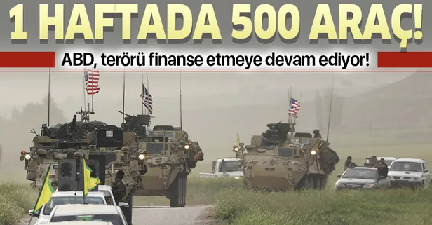 ABD'den YPG/PKK'nın paravanı DSG'ye 500 araçlık destek