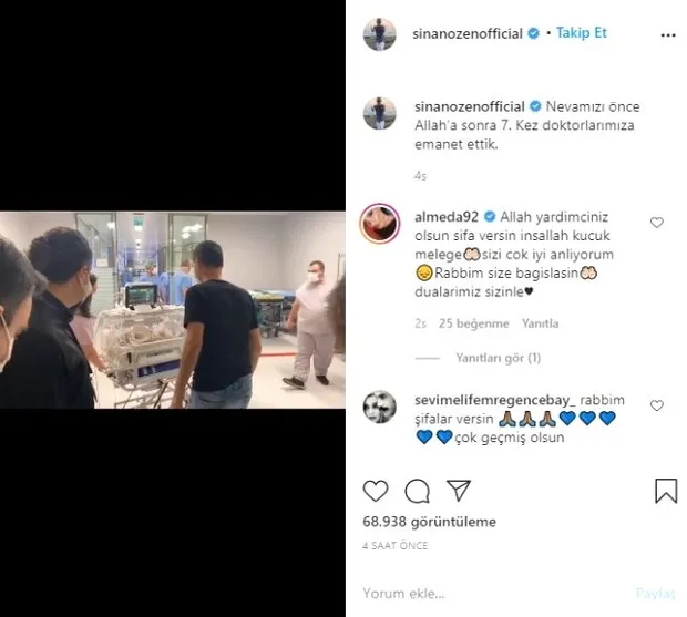 Sinan Özen ve Burcu Kartal'ın 8 aylık bebekleri Neva 7. kez ameliyata girdi!-5