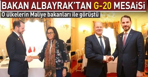 Hazine ve Maliye Bakanı Berat Albayrak’tan G-20 temasları