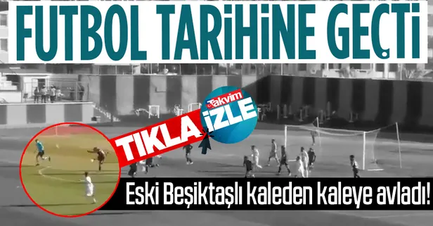TFF 2. Lig'deki Vanspor-İnegölspor maçında Hamza Küçükköylü'den kaleden kaleye gol!