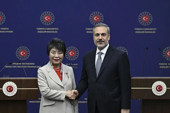 Japonya Dışişleri Bakanı Kamikava, Dışişleri Bakanı Fidan ile ortak basın toplantısında açıklamalar yaptı-6