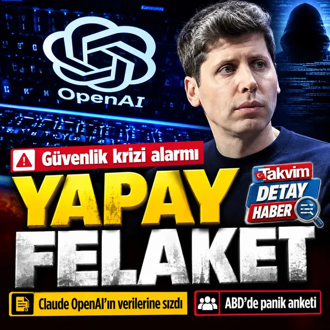 Yapay zekada büyük güvenlik krizi: Claude, OpenAIın verilerine sızdı! ABDde dikkat çeken anket: Toplum için kötü
