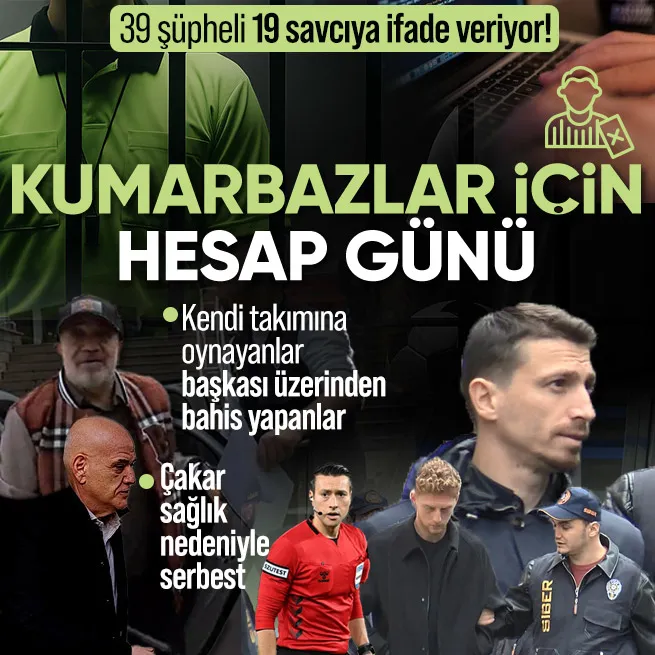 Futbolda bahis soruşturması: Şüphelilerin ifadesi alınıyor | Ahmet Çakar serbest bırakıldı