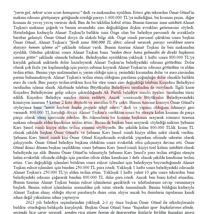 Kuşadası Belediyesi yolsuzluğunda müteahhit Zenginoğlu itirafçı oldu! Yeni Partili Tezcan'dan cezaevinde kirli teklif-3