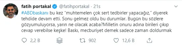 Barış Pınarı Harekatı sürerken Fatih Portakal’ın Trump paylaşımı tepki çekti