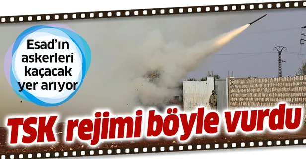 TSK Suriye'de rejim güçlerini böyle vurdu