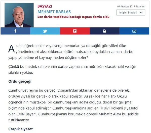 Son dakika: Duayen gazeteci Mehmet Barlas'ın vesayet odaklarına ve milli irade düşmanlarına karşı kaleme aldığı yazılar-11