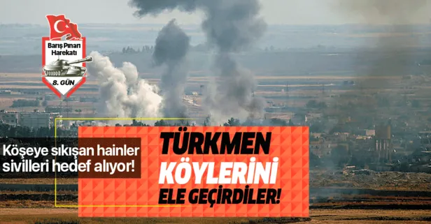 Köşeye sıkışan YPG Türkmen köylerini esir aldı!