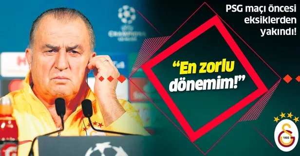Galatasaray Teknik Direktörü Fatih Terim: En zorlu dönemim!