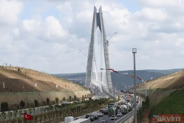 Yavuz Sultan Selim Köprüsü'nde ilk gün trafiği - 18