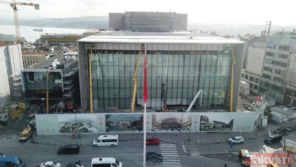 SON DAKİKA: AKM'de (Atatürk Kültür Merkezi) sona doğru! Yüzde 86'sı tamamlandı! Dış cephe kaplaması devam ediyor - 4