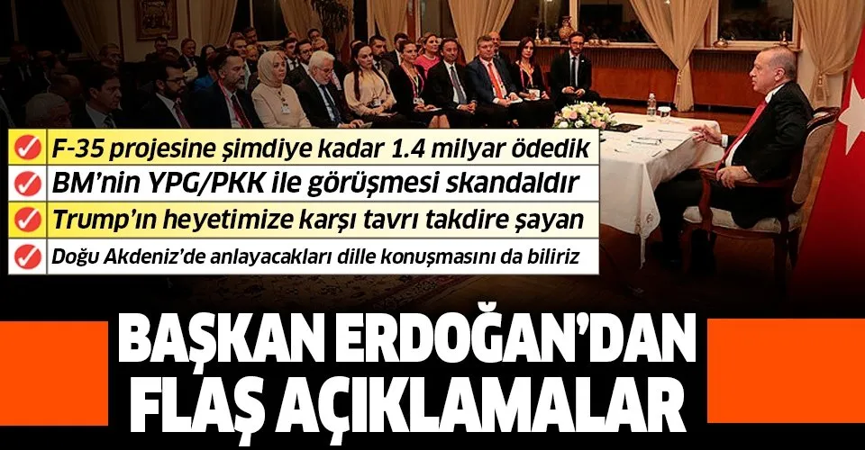 Başkan Recep Tayyip Erdoğan'dan BM'ye YPG/PKK tepkisi