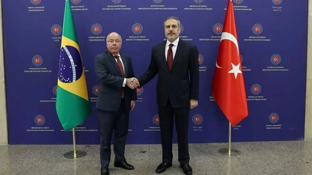 İZLE I Dışişleri Bakanı Hakan Fidan Brezilyalı mevkidaşı Vieira ile görüştü!