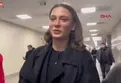 Serenay Sarıkaya Çağlayan Adliyesi'ne ifade vermeye geldi