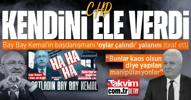 Kılıçdaroğlu’nun başdanışmanı Tuncay Özkan ’oylar çalındı’ yalanını itiraf etti: Bunlar kaos olsun diye yapılan manipülasyonlar