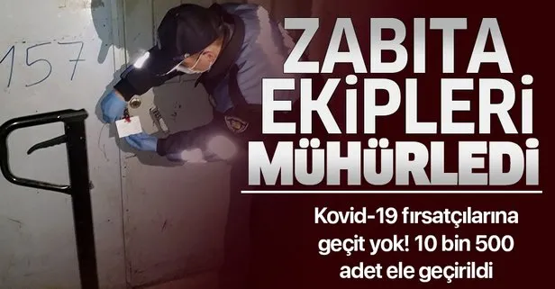 10 bin 500 adet ele geçirildi