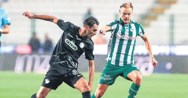 Konyaspor ile Rizespor karşılaşması berabere bitti