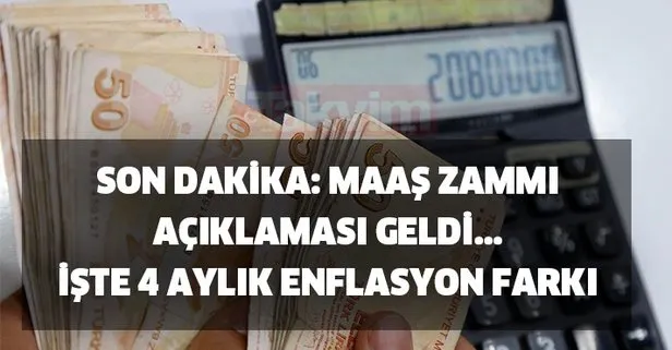 4 aylık enflasyon farkı zammı - TÜİK TEFE TÜFE enflasyon rakamları memur ve emekli için enflasyon zammı farkı müjdesi!