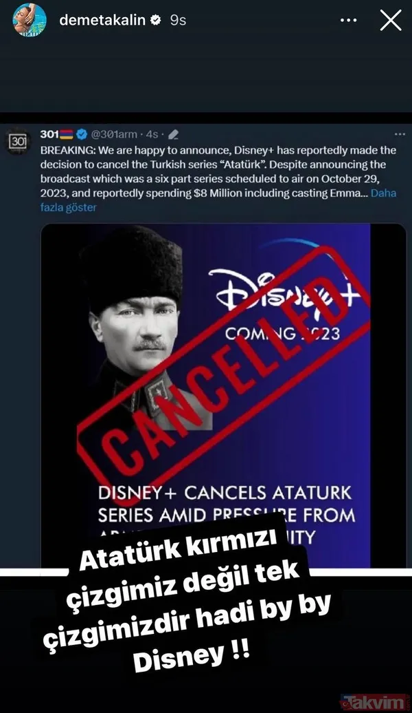 Sözde Atatürkçü özde ikiyüzlüler! Her fırsatta Atatürk üzerinden prim kasan ünlü isimler Disney Plus'a karşı suspus - 32