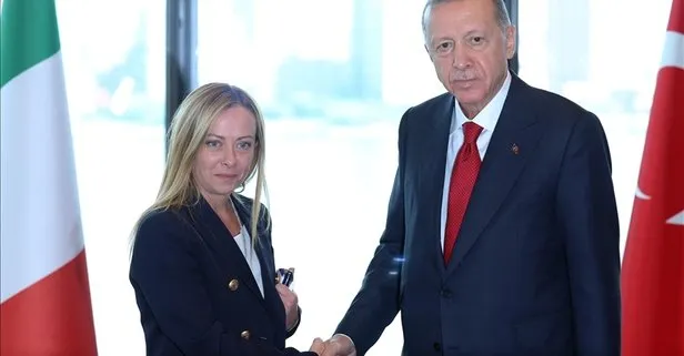 Başkan Erdoğan Meloni ile görüştü