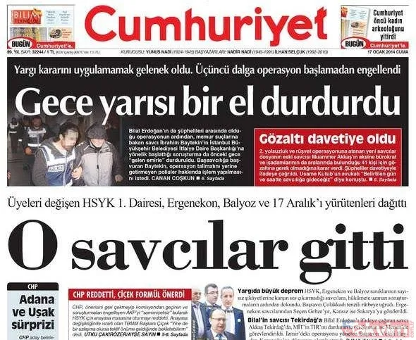 FETÖ'nün Cumhuriyet'e attırdığı terör manşetlerinden bazıları - 17
