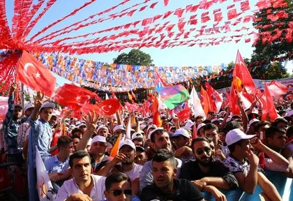 AK Parti’nin Gaziantep mitinginden muhteşem görüntüler