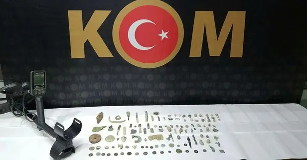 Tarihi eserler ele geçirildi