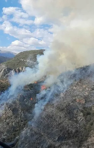 Son dakika: Anamur'da makilik alanda çıkan yangın kontrol altına alındı