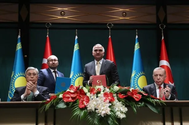 Başkan Recep Tayyip Erdoğan ve Kazakistan Cumhurbaşkanı Tokayev'den önemli açıklamalar-7