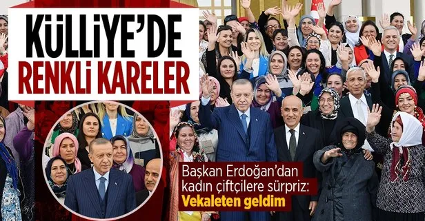 Başkan Erdoğan’dan kadın çiftçilere sürpriz: Hanımın yerine vekaleten geldim