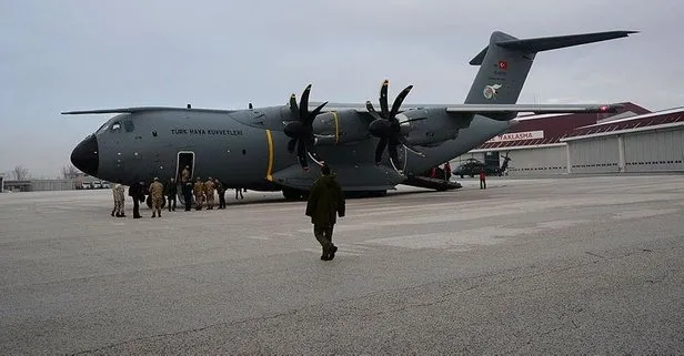 Bahçesaray’daki çığ felaketi için gönderilen kurtarma ekibi, askeri uçakla Van’a geldi